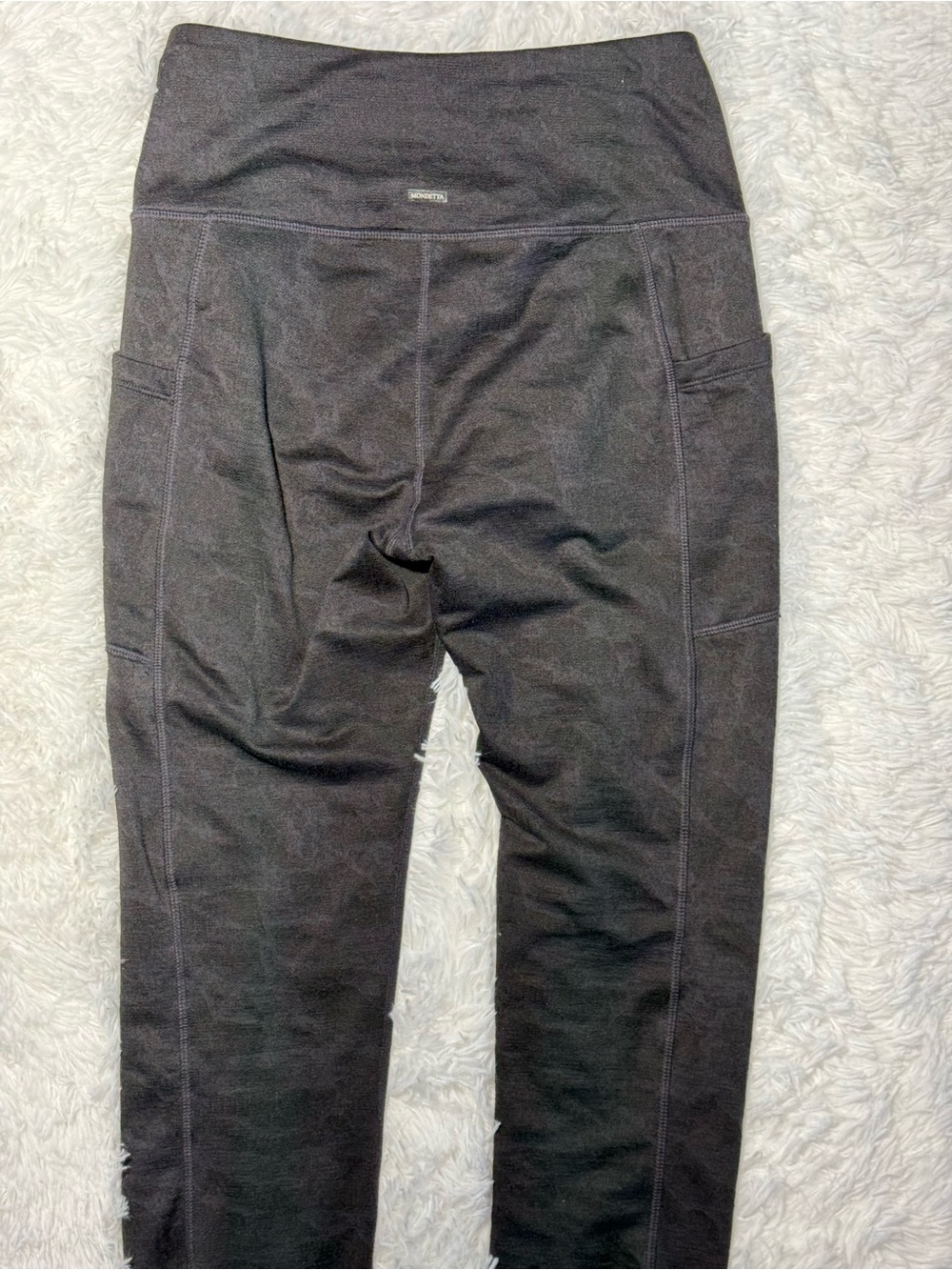 Mondetta Performance Luxury Leggings XS Camo Gray High Waisted Yoga Pants - Picture 3 of 7